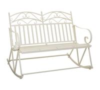 Alexandra House Living Divano Bianco 20 x 48 x 20 cm Sedia a Dondolo