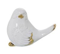 Alexandra House Living Figura Decorativa Bianca Ceramica Uccello