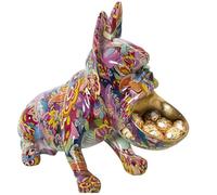 Alexandra House Living Figura decorativa multicolore plastica cane 19 x 32 x 27 cm ciotola
