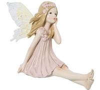 Alexandra House Living Figura decorativa Rosa Acrilico Plastica Melammina Fata