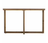 Alexandra House Living Ingresso Marrone Ferro Legno di Abete in Vetro temperato 33 x 75 x 120 cm