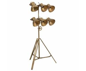 Alexandra House Living Lampada da Terra in Ottone 20 x 176 x 60 cm