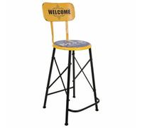 Alexandra House Living Sgabello giallo ferro 40 x 100 x 46 cm