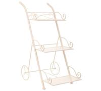 Alexandra House Living Supporto per Vaso Bianco Metallo Ferro 25 x 32 x 55 cm