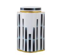 Alexandra House Living Tibor Blu Bianco Ceramica 18 x 30 cm