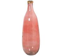 Alexandra House Living Vaso da pavimento rosa dorato cristallo 25 x 25 x 68 cm