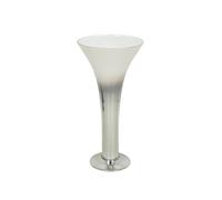Alexandra House Living Vaso Trasparente Argento Vetro 27 x 47 x 27 cm