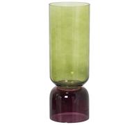 Alexandra House Living Vaso verde vetro 11 x 11 x 32 cm