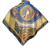 Alexandra Maxa Panno di raso - Design SISI & FRANZL, blu/oro, 92 x 92 cm