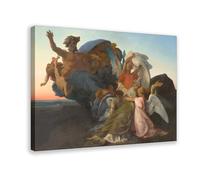 Alexandre Cabanel - La morte di Mosè poster stampa per camera di ragazzi ragazzi su tela tela pittura artistica da parete su tela stampa su telaio 50,8 x 76,2 cm