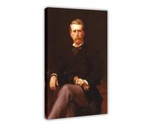 Alexandre Cabanel - Ritratto di John William Mackay poster da parete su tela decorazione per camera da letto, ufficio, cucina, cornice regalo, 50,8 x 76,2 cm
