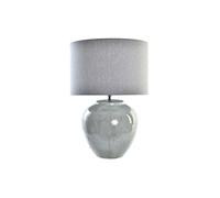 AlexandreHouse LAMPARA SOBREMESA CERAMICA LIENZO 42X42X60 GRIS