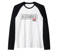 Alexandria City Egypt Country Family Trip Travel Uomo Donna Maglia con Maniche Raglan