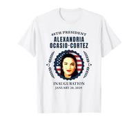Alexandria Ocasio-Cortez AOC 48 ° Presidente Inauguration Maglietta