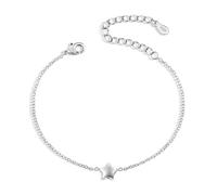 ALEXCRAFT ALEXCRAFTBracciale Donna Stella Sottile Catenina Argento 925 Donna Braccialetto Donna Stella Argento Rigida 17+5cm Stelline 925 Bracciale Stellina Argento 925