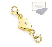 ALEXCRAFT Chiusure per Collane Argento 925 14K Oro Placcato Chiusura Moschettone Fermagli Oro Chiusure per Braccialetti Fai Da Te Gancetti Chiusura Collane