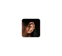 ALEXCRAFT Gold Ear Cuff Set di orecchini da donna, orecchini finti, orecchini finti, orecchini a clip, orecchini non piercing senza foro per orecchio, helix, cartilagine, involucro