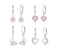 ALEXCRAFT Orecchini Cerchio Argento 925 in Oro 14K, Oro Orecchini Anallergici Donna, 3 Paia Orecchini Cerchio Piccoli con Confezione