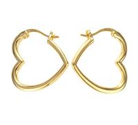 ALEXCRAFT Orecchini Donna Argento 925 Orecchini a Cerchio Cuore in Oro Placcato 14K Per Donna Orecchini Cuore Amore Orecchini Cerchio Piccoli