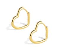 ALEXCRAFT Orecchini Donna Cuore Oro Orecchini a Cuore Oro a Forma Cuori Gioielli