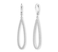 ALEXCRAFT Orecchini Pendenti Donna CZ Leverback Placcato Oro 14K e Argento | Ipoallergenici Orecchini Pendenti Rotondo Goccia Cuore Croce Fiore Pieno CZ Lunghi Brillanti Gioielli Regalo Sposa Matrimonio