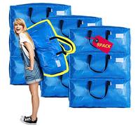 AlexHome Borse per traslochi extra large resistenti, borse per lo spostamento, scatole in plastica riutilizzabili, imballaggi e traslochi, contenitori in tessuto (set di 9)