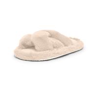 Alexis Leroy Pantofole Peluche Donna Ciabatte da Casa Comode Invernali Moda Slippers Aperta Kaki 40-41 EU