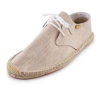 Alexis Leroy Scarpe stringate Espadrillas piatte in tela di moda da uomo, Albicocca, 38.5/39 EU