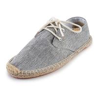 Alexis Leroy Scarpe stringate Espadrillas piatte in tela di moda da uomo, Evelina, 39.5/40 EU