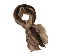 Alexis Leroy Sciarpa Lunga 180x90cm Design Colorblock Leggera e Morbida per Donna Marrone Cioccolato