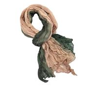 Alexis Leroy Sciarpa Lunga 180x90cm Design Colorblock Leggera e Morbida per Donna Rosa-Verde