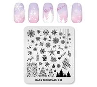 Alexnailart Professionale Stampigliatura Piatto Natale Modello Modelli Manicure stampino Strumento di stampa nail art