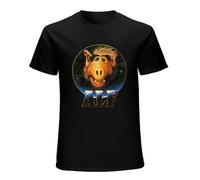 Alf Mens T-Shirt Black Graphic Unisex Tee Shirt XXL