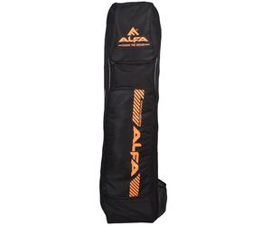 ALFA Cyclone Hockey Stick Cum KIT Bag |Black-Mango |Adjustable |Polyester | Durable and Ventilated | Dual Functionality | Spacious Compartments | Comfortable Padded Straps | Easy Access Design.