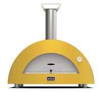 Alfa Forni Barbecue a carbone di Marca Modello Moderno 3 Pizze legna Fire Yellow