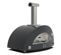 Alfa Forni Barbecue a Gas di Marca Modello Moderno 3 Pizze ibrido Ardesia Grey