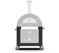 Alfa Forni Carrelli per barbecue e affumicatori della Marca Modello Base per 2 Pizze supporto Nero