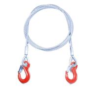 ALFA LOGISTIK Cave Acciaio con Redance e Due Ganci ad Occhiello Diametro 12mm Lunghezza 1m - Fune Acciaio con Ganci - Gancio di Sollevamento Classe 8 DIN 1677-2 - Gancio da Cantiere, Fune Forestale