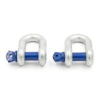 Alfa Logistik Grillo 3,25t Capacità di Carico 2 Pezzi con Bullone Oculare - Grillo Acciaio a Forma Dritto DW - Grillo ad Alta Resistenza in Acciaio Zincato a Caldo - Grillo di Sollevamento