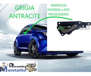 Alfa Mito Maniglia Apriporta Leva Interna Destra Passeggero Grigio Antracite