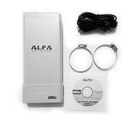 Alfa Network UBDO-n-Adaptador Wi-Fi USB-802,11b/g/n, lungo raggio, radio, con 12 dBi antenna integrad 8 m