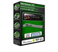 Autoradio Pioneer MVH-S120UI 1 DIN con RDS, rossa, profondità di installazione ridotta, USB per MP3, WMA, WAV, FLAC, ingresso AUX, supporto Android, controllo iPhone, compatibile con app ARC