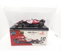 Alfa Romeo C42 Zhou Guanyu #24 Bahrain GP 2022 1/43 Bburago F1 Con Pilota
