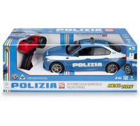 RE-EL TOYS - Alfa Romeo Giulia Quadrifoglio Polizia Rc 2.4GHz Scala 1:14 (33cm), con luci funzionanti, 2211