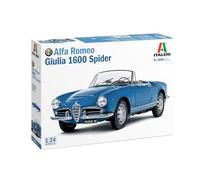 Alfa Romeo Giulia 1600 Spider 1:24 Plastic Model Kit 3668 ITALERI