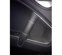 ALFA ROMEO MITO Cover in Vera Pelle Leather nera x maniglie interne Dx e Sx