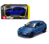 2017 Alfa Romeo Stelvio Azul Metalizado 1:24 Bburago 21086