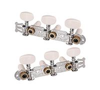 ALFAAL 1 Paio Silver Guitar Tuning Pegs Classical Guitar String String Tuning Sintonizzatore Machine Teste