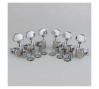 ALFAAL 1 Set 1: 21 Lock String String Tuning Key Pegs Teste Di Macchina Con La Sostituzione Della Maniglia Del Semicerchio 3r3l. Cromo