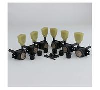 ALFAAL 1 Set 3R3L Locking String Vintage Deluxe Guitar Machine Heads Accordatori Black Tuning Pegs